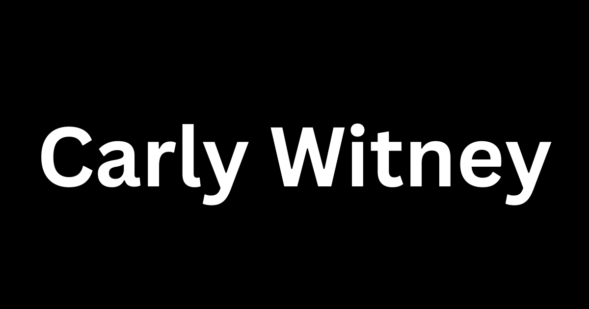 Carly Witney: A Closer Look at Her Life, Background, and Public Interest